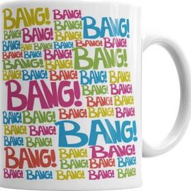 Baskı Dükkanı KB7001 Bang Bang Bang Porselen Kupa Bardak