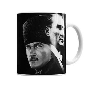 Baskı Dükkanı KB7011 Atatürk Porselen Kupa Bardak