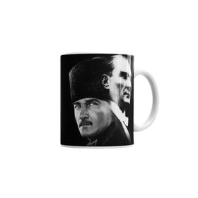 Baskı Dükkanı KB7021 Atatürk Porselen Kupa Bardak