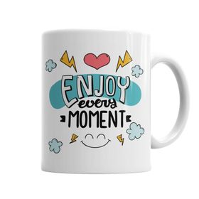 Baskı Dükkanı KB7045 Znn Enjoy Every Moment Porselen Kupa Bardak