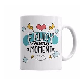 Baskı Dükkanı KB7045 Znn Enjoy Every Moment Porselen Kupa Bardak