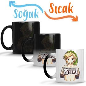 Baskı Dükkanı KB7052 Zelda Link Porselen Kupa Bardak