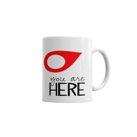Baskı Dükkanı KB7061 You Are Here Porselen Kupa Bardak