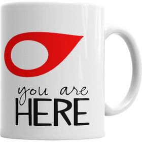Baskı Dükkanı KB7061 You Are Here Porselen Kupa Bardak