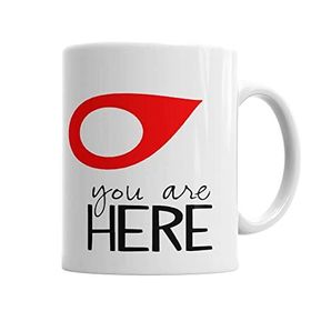Baskı Dükkanı KB7061 You Are Here Porselen Kupa Bardak
