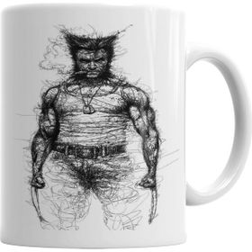 Baskı Dükkanı KB7069 Savage Wolverine Porselen Kupa Bardak