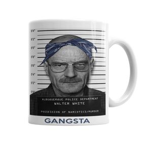 Baskı Dükkanı KB7082 Walter White Gangsta Branco Porselen Kupa Bardak