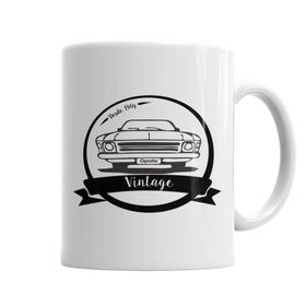 Baskı Dükkanı KB7090 Vintage Opala Porselen Kupa Bardak