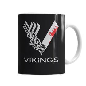 Baskı Dükkanı KB7092 Vikins Porselen Kupa Bardak
