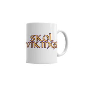 Baskı Dükkanı KB7093 Vikings Skol Porselen Kupa Bardak