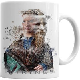 Baskı Dükkanı KB7094 Vikings Porselen Kupa Bardak