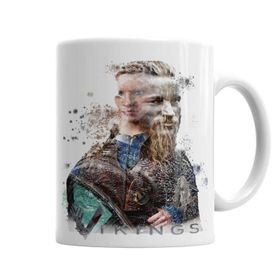 Baskı Dükkanı KB7094 Vikings Porselen Kupa Bardak