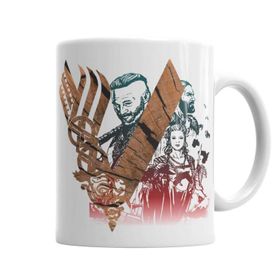 Baskı Dükkanı KB7094 Vikings Porselen Kupa Bardak