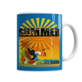 Baskı Dükkanı KB7097 Verao Summer Porselen Kupa Bardak