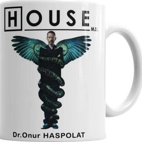 Baskı Dükkanı KB7117 Dr House Porselen Kupa Bardak