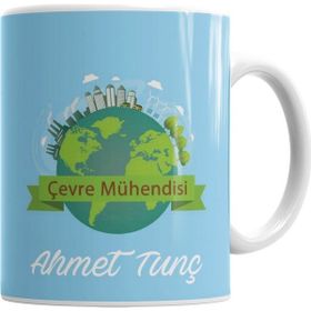 Baskı Dükkanı KB7132 Çevre Mühendisi Porselen Kupa Bardak