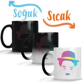 Baskı Dükkanı KB7143 Chaplin Porselen Kupa Bardak