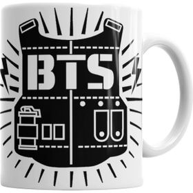 Baskı Dükkanı KB7151 Bts Kore Müzik Porselen Kupa Bardak