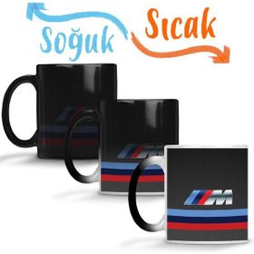 Baskı Dükkanı KB7160 Bmw M Power Carbon Porselen Kupa Bardak