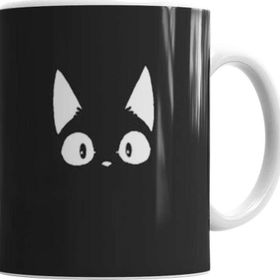 Baskı Dükkanı KB7166 Beyaz Kedi Siyah Kötü Cats Porselen Kupa Bardak