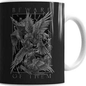 Baskı Dükkanı KB7167 Beware Of Them The Crow Porselen Kupa Bardak
