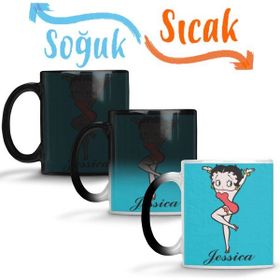 Baskı Dükkanı KB7168 Betty Boop Porselen Kupa Bardak
