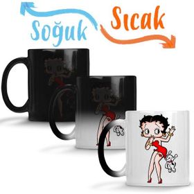 Baskı Dükkanı KB7168 Betty Boop Porselen Kupa Bardak