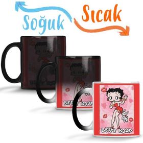 Baskı Dükkanı KB7168 Betty Boop Porselen Kupa Bardak