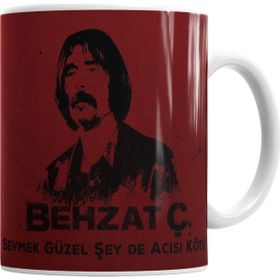 Baskı Dükkanı KB7173 Behzat Ç Sevmek Güzel Şey De Acısı Kötü Porselen Kupa Bardak