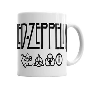 Baskı Dükkanı KB718 Led Zeppelin Deep Purple Porselen Kupa Bardak