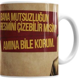 Baskı Dükkanı KB7184 Behzat Ç Bana Mutsuzluğun Resmini Çizebilirmisin Kupa Bardak