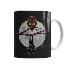 Baskı Dükkanı KB7195 Batman Ve Baykuş Porselen Kupa Bardak