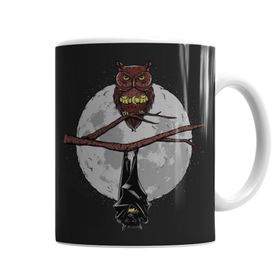 Baskı Dükkanı KB7195 Batman Ve Baykuş Porselen Kupa Bardak