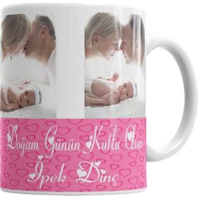 Baskı Dükkanı KB7209 Kişiye Özel Aşkına Sevgiline Biz Hiç Ayrılmayalım Kupa Bardak
