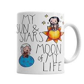 Baskı Dükkanı KB7215 Khaleesi Ve Khal Drogo Porselen Kupa Bardak