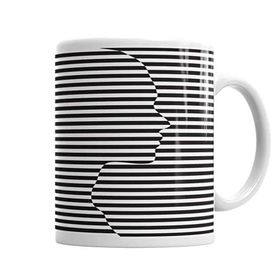 Baskı Dükkanı KB7223 Kafa Fügürü Porselen Kupa Bardak
