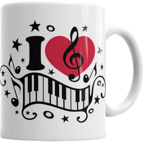 Baskı Dükkanı KB7239 I Lowe Muzic Müzik Porselen Kupa Bardak