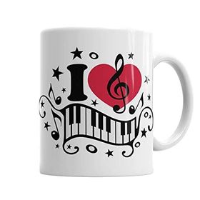 Baskı Dükkanı KB7239 I Lowe Muzic Müzik Porselen Kupa Bardak