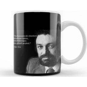 Baskı Dükkanı KB7314 Oğuz Atay Söz Porselen Kupa Bardak