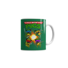 Baskı Dükkanı KB7319 Ninja Pugs Porselen Kupa Bardak