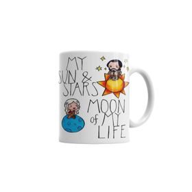 Baskı Dükkanı KB7332 My Sun Stars Moon Of My Life Porselen Kupa Bardak