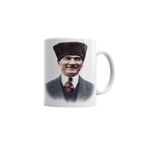Baskı Dükkanı KB7338 Mustafa Kemal Atatürk Porselen Kupa Bardak