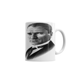 Baskı Dükkanı KB7342 Mustafa Kemal Atatürk Porselen Kupa Bardak