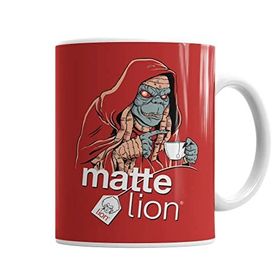 Baskı Dükkanı KB7353 Matte Lion Porselen Kupa Bardak