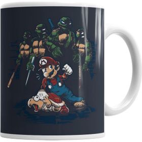 Baskı Dükkanı KB7357 Mario X Tartarugas Porselen Kupa Bardak