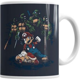 Baskı Dükkanı KB7357 Mario X Tartarugas Porselen Kupa Bardak