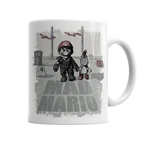 Baskı Dükkanı KB7360 Mad Mario Porselen Kupa Bardak