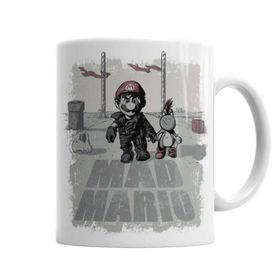 Baskı Dükkanı KB7360 Mad Mario Porselen Kupa Bardak