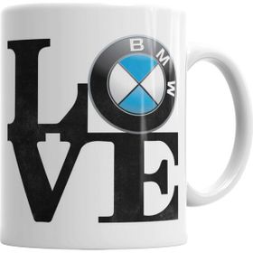 Baskı Dükkanı KB7361 Love Bmw Aşk Bmw Porselen Kupa Bardak