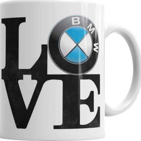 Baskı Dükkanı KB7361 Love Bmw Aşk Bmw Porselen Kupa Bardak
